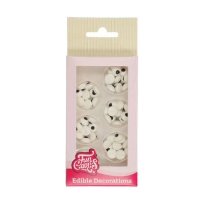 Σετ 64 Ζαχαρωτά Διακοσμητικά Μάτια Funcakes 1cm