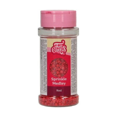 Κας Κας Sprinkle Mix Κόκκινο 70g Funcakes