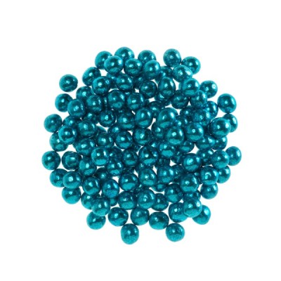 Πέρλες Γαλάζιες Μεταλλικές Crispy Choco 6mm 350gr