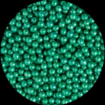 Κας Κας Πέρλες Μεταλλικές Πράσινες 5mm 100g