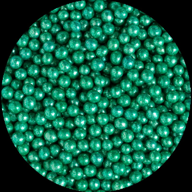 Κας Κας Πέρλες Μεταλλικές Πράσινες 5mm 100g