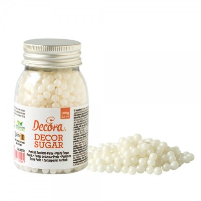 Βρώσιμες Πέρλες Μεταλλικές Περλέ Decora 4mm 100g