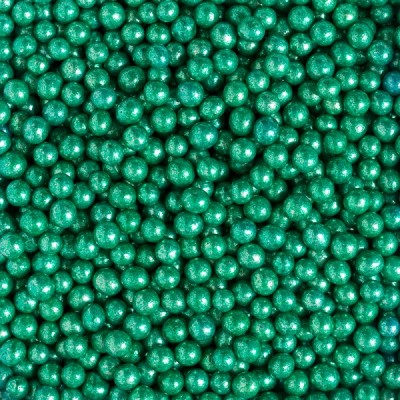Κας Κας Πέρλες Πράσινες Μεταλικές 5mm 1kg