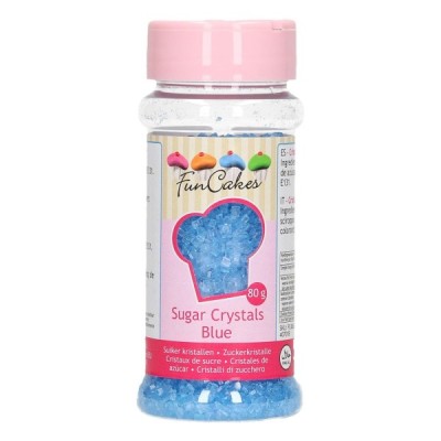 Ζάχαρη Crystal Μπλε Funcakes 80gr