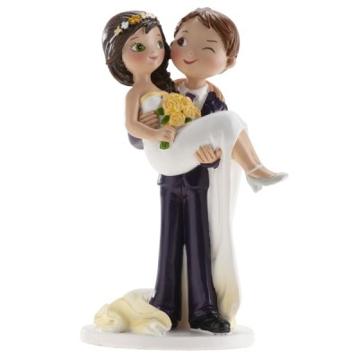 Γαμήλια Κορυφή Νυφικό Ζευγάρι με Κλειστό Μάτι 16cm