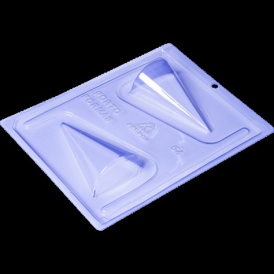 Καλούπι Πλαστικό 3D Κώνος 2 θέσεων 3 τμημάτων 100x60x30mm