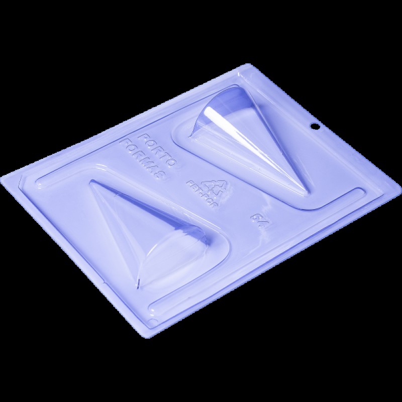 Καλούπι Πλαστικό 3D Κώνος 2 θέσεων 3 τμημάτων 100x60x30mm