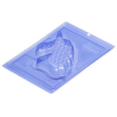 Καλούπι Πλαστικό 3D Pop It Unicorn 3 τμημάτων 130x125x25mm