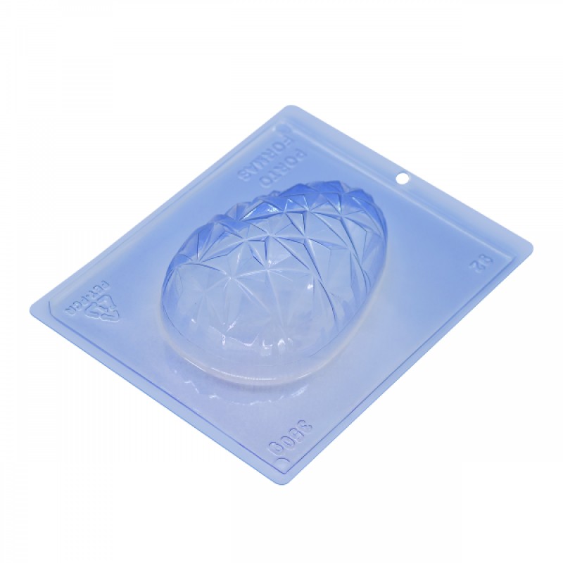 Καλούπι Πλαστικό 3D Αυγό Διαμαντένιο 3 τμημάτων 155x103x56.5mm
