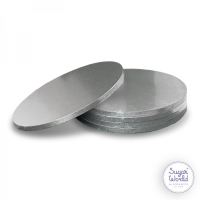 Δίσκος Στρογγυλός 12mm 33cm Ασημί x5