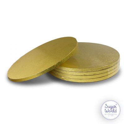 Δίσκος Στρογγυλός 12mm 30cm Χρυσός x5