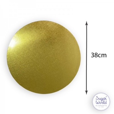 Δίσκος Στρογγυλός 12mm 38cm Χρυσός x5