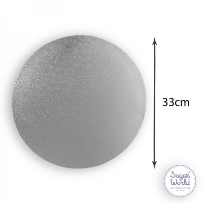 Δίσκος Στρογγυλός 12mm 33cm Ασημί