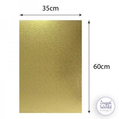 Δίσκος Παραλληλόγραμμος 12mm Χρυσός 35x60cm