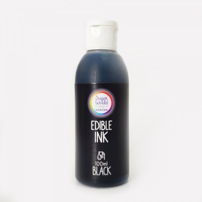 Βρώσιμο Μελάνι εκτυπωτή Refill Μαύρο Sugarworld 100ml