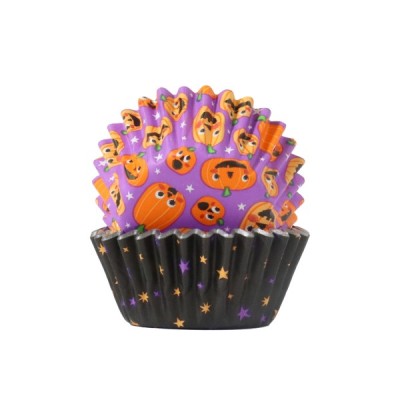 Mini Καραμελόχαρτα Halloween Pumpkin Party (2 Σχέδια) Ø33x21mm x60 PME