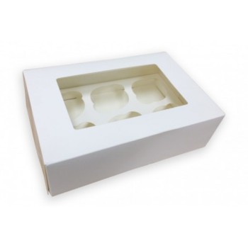 Κουτί Cupcake (6 Θέσεις) 24x16x7.5cm