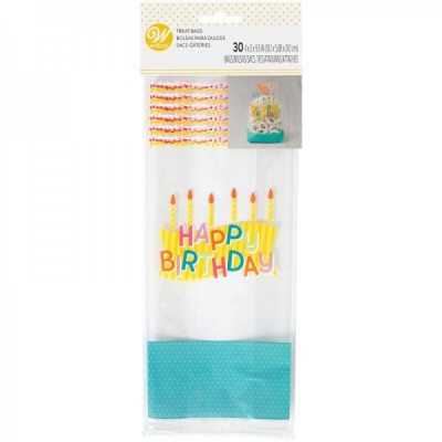 Σακούλα "Happy Birthday" 10x5x24cm x30