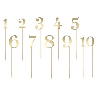 Πικ Αριθμοί Χρυσοί x11 24-26cm