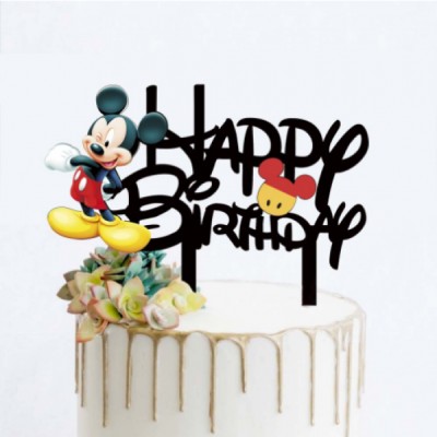 Διακοσμητική Κορυφή Tούρτας Mickey Mouse 140x150mm
