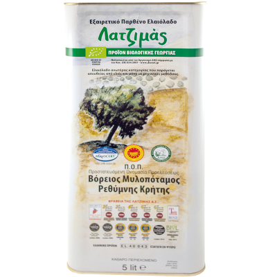 Βιολογικό Ελαιόλαδο 5L Λατζιμάς Λατζιμάς