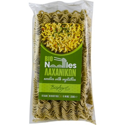 Βιολογικά Noodles Σίτου Λαχανικών Vegan 250g Βιοαγρός