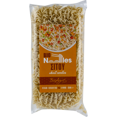Βιολογικά Noodles Σίτου Vegan 250g Βιοαγρός 