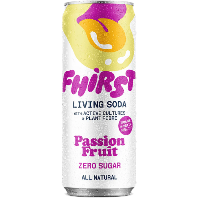 Σόδα με Γεύση Φρούτα του Πάθους 330mL Fhirst