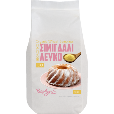 Βιολογικό Σιμιγδάλι Ψιλό 500g Βιοαγρός