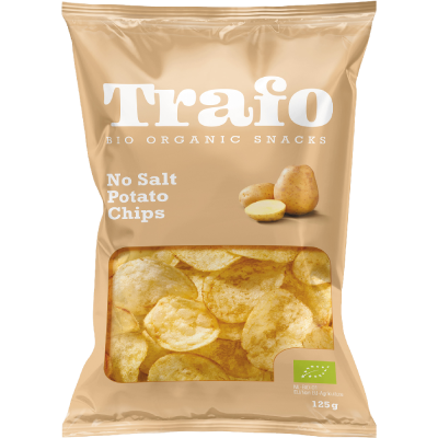 Βιολογικά  Τσιπς Πατάτας χωρίς Αλάτι 125g Trafo Bio Trafo