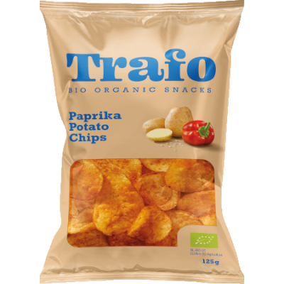 Βιολογικά  Τσιπς Πατάτας με Πάπρικα 125g Trafo 