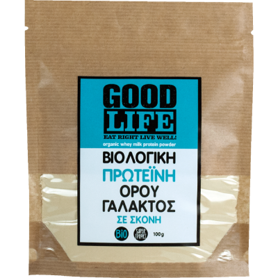 Βιολογική Πρωτεΐνη Ορού Γάλακτος 100g Good Life Βιοαγρός 