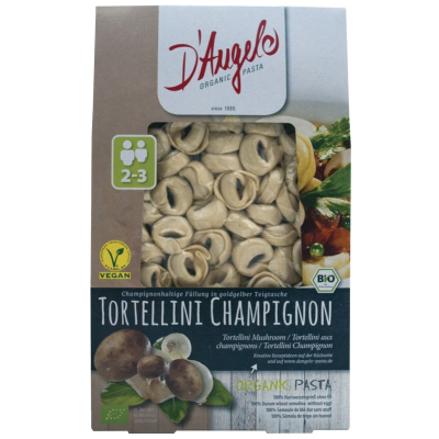 Βιολογικά Τορτελίνια με Μανιτάρια 250g D'Angelo 