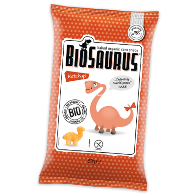 Vegan Γαριδάκια με Κέτσαπ Biosaurus 15g McLloyd's Bio McLloyds