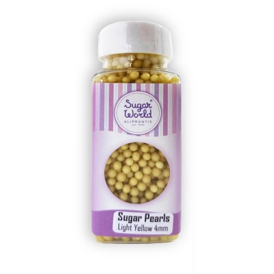 Ζαχαρωτές Πέρλες SW 4mm Παστέλ Κίτρινο 90gr free Ε171