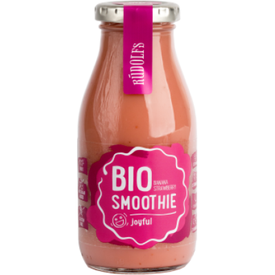 Βιολογικό Smoothie με Φράουλα και Μπανάνα Rudolfs 260gr