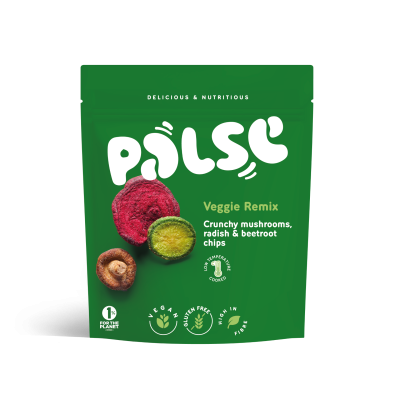 Τραγανά Chips Λαχανικών Veggie Mix (Ραπανάκι, Πατζάρι, Μανιτάρια) Palse 50gr