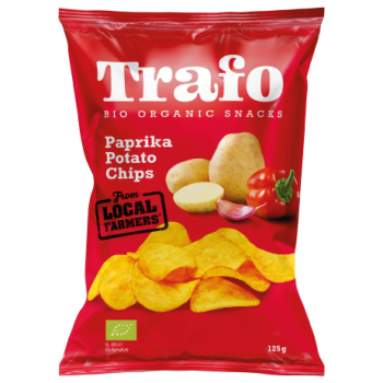 Βιολογικά Chips Πατάτας με Πάπρικα Trafo 125gr