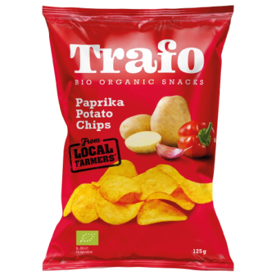 Βιολογικά Chips Πατάτας με Πάπρικα Trafo 125gr
