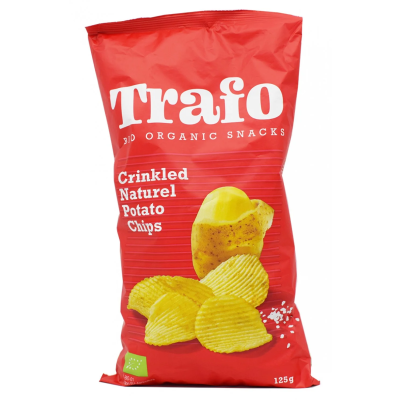 Βιολογικά Chips Πατάτας Κυματιστά με Αλάτι Trafo 125gr