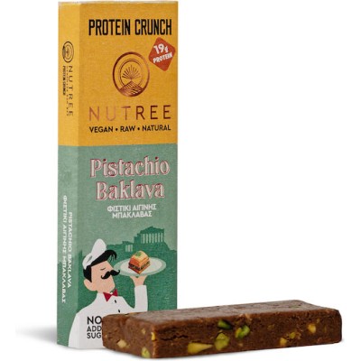 Μπάρα Πρωτεΐνης Protein Crunch Pistachio Baklava Nutree 60gr