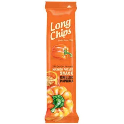 Chips με Γεύση Καπνιστή Πάπρικα Long Chips 75gr