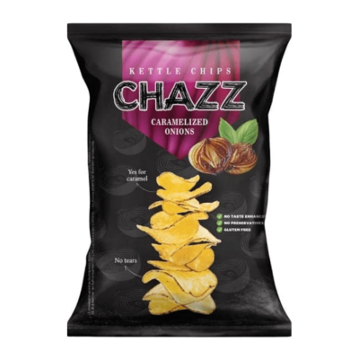 Chips με Γεύση Καραμελωμένο Κρεμμύδι Chazz 90gr
