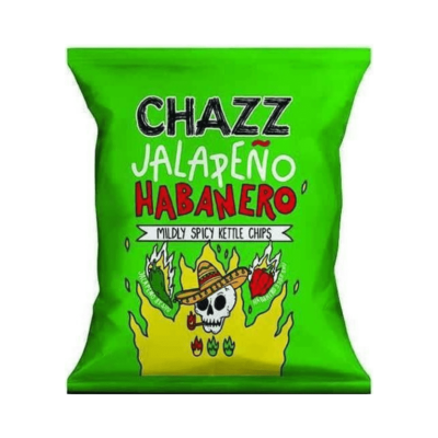 Chips με Γεύση Πιπεριά Habanero και Jalapeno Chazz 50gr