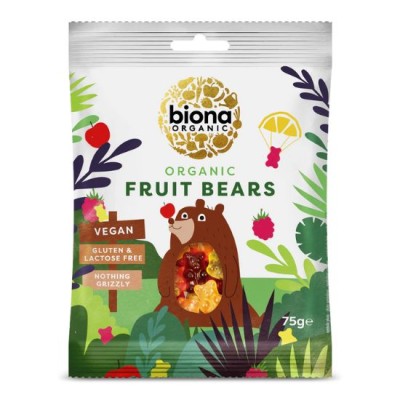 Βιολογικά Ζελεδάκια Φρούτων Fruit Bears Biona 75gr