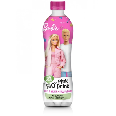 Βιολογικός Χυμός Barbie με Μήλο και Κεράσι Pure & Fun 500ml