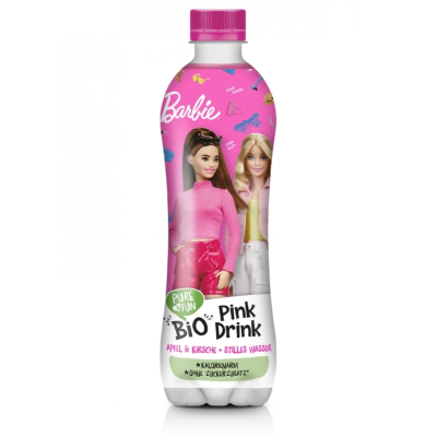 Βιολογικός Χυμός Barbie με Μήλο και Κεράσι Pure & Fun 500ml