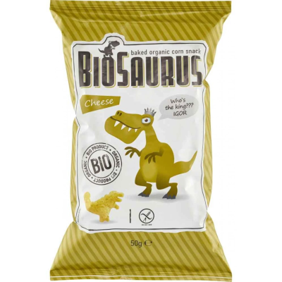 Βιολογικά Γαριδάκια με Τυρί Χωρίς Γλουτένη Biosaurus 50gr