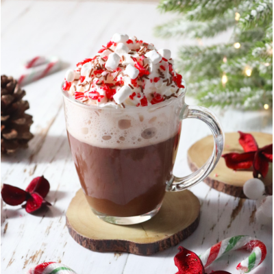 Sprinkles Kit για Ζεστή Σοκολάτα με Μίνι λευκά marshmallows, θρυμματισμένο candycane και καραμελάκι σοκολάτας 400g PME
